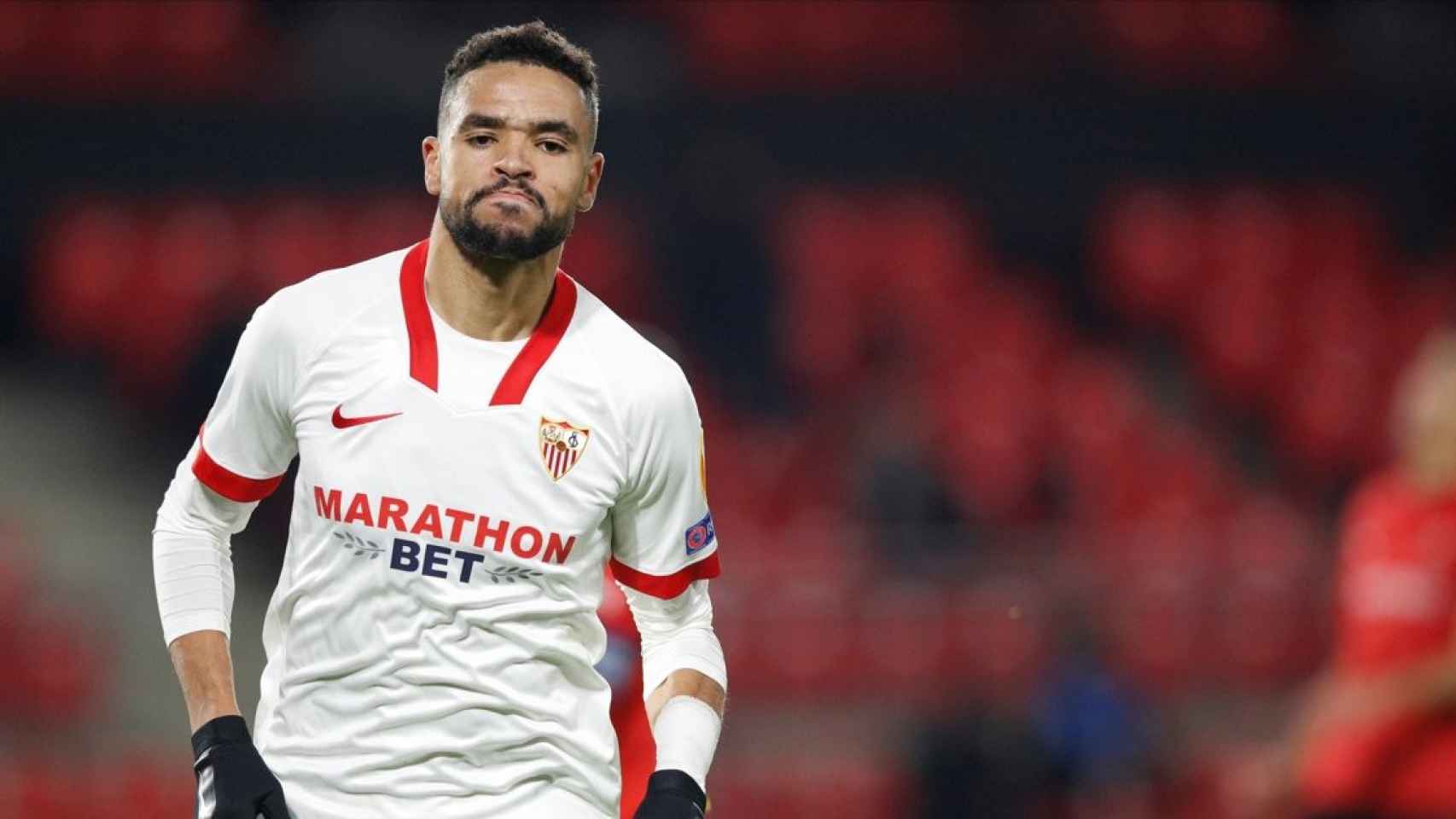 Youssef En Nesyri celebra un gol del Sevilla / EFE