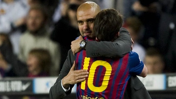 Messi y Guardiola en una imagen de archivo /REDES
