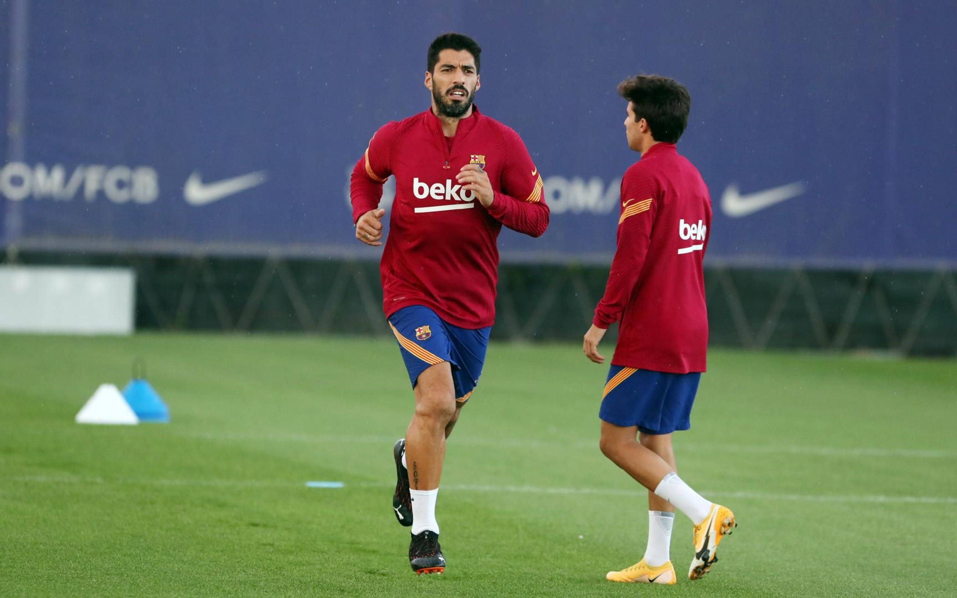 Luis Suárez entrenando con el Barça en pretemporada / FC Barcelona