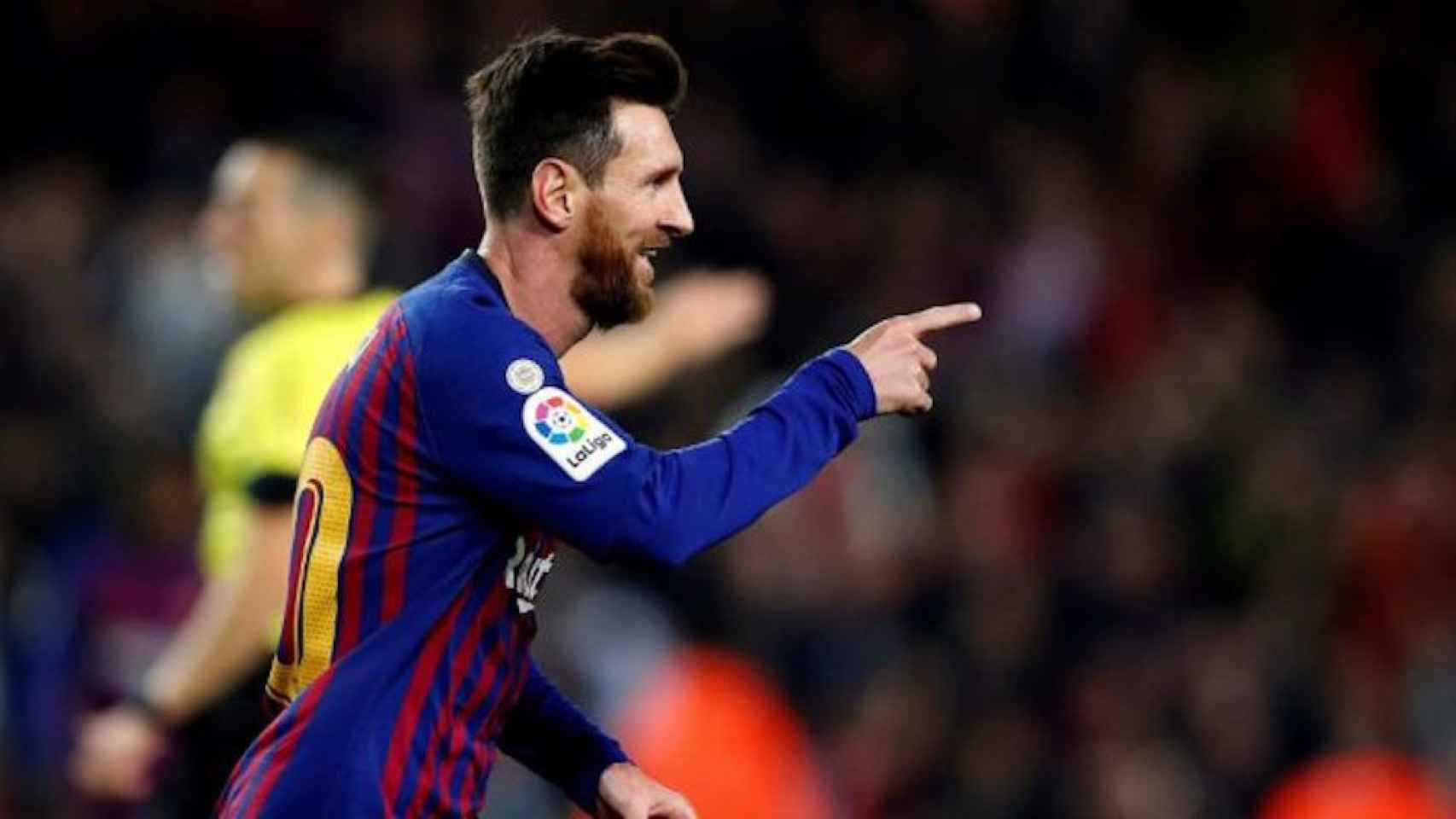 Una foto de Leo Messi durante un partido del Barça / Twitter