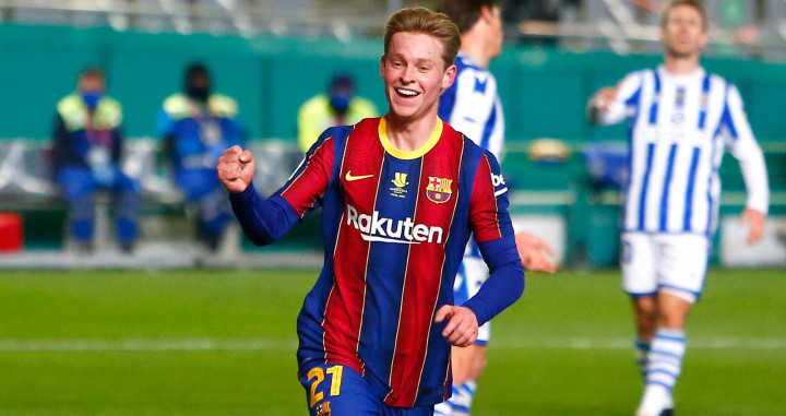 De Jong, celebrando su gol contra la Real Sociedad | FCB