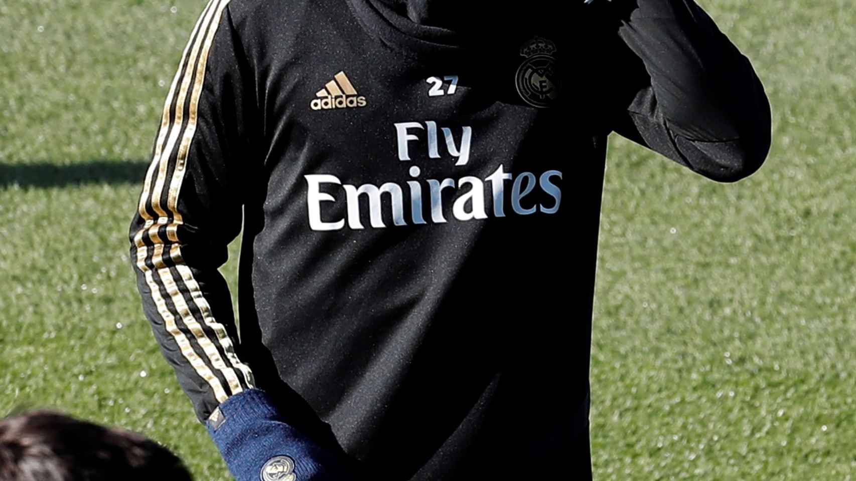 Rodrygo en un entrenamiento del Real Madrid / EFE