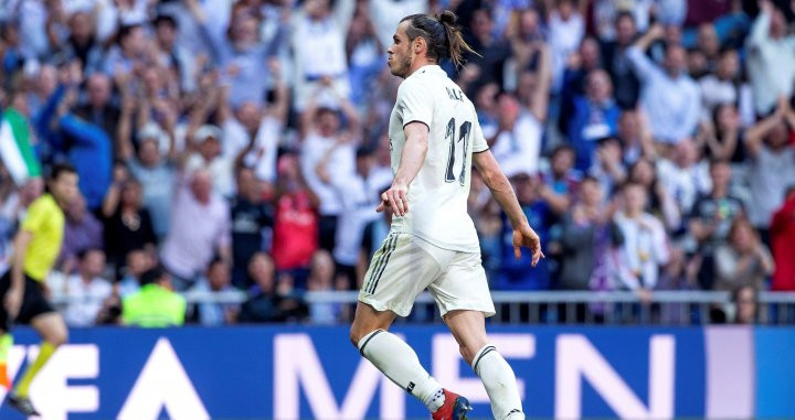 Bale celebra el tanto anotado ante el Celta / EFE