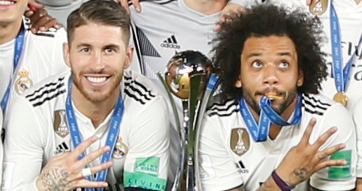 Sergio Ramos y Marcelo suman veinte títulos con el Real Madrid / EFE