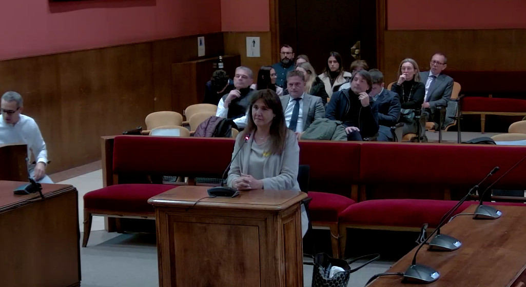 La presidenta de Junts, Laura Borràs, durante el juicio / TSJC