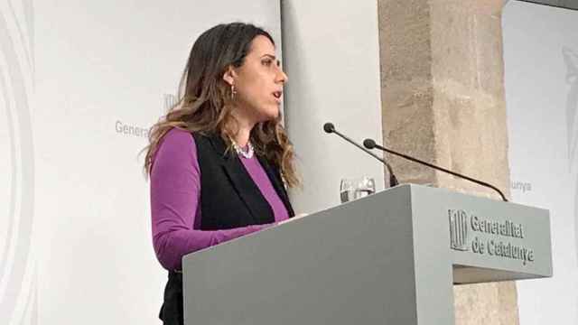 La portavoz del Govern, Patrícia Plaja, quien amenaza con más catalán para el próximo curso / EUROPA PRESS