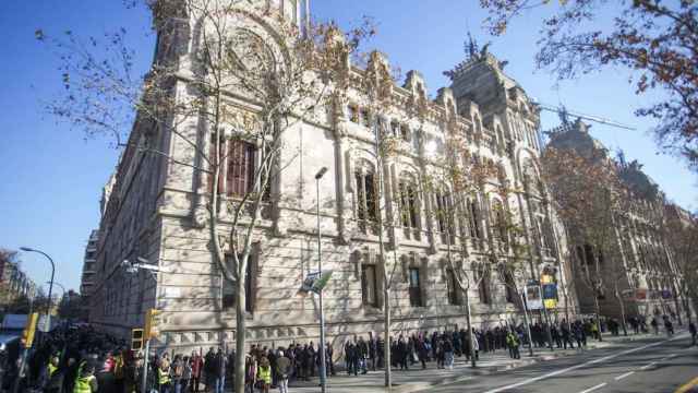 Imagen del Palacio de Justicia de Barcelona, donde se dirime el proceso de independencia de Cataluña / EFE