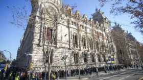 Imagen del Palacio de Justicia de Barcelona, donde se dirime el proceso de independencia de Cataluña / EFE