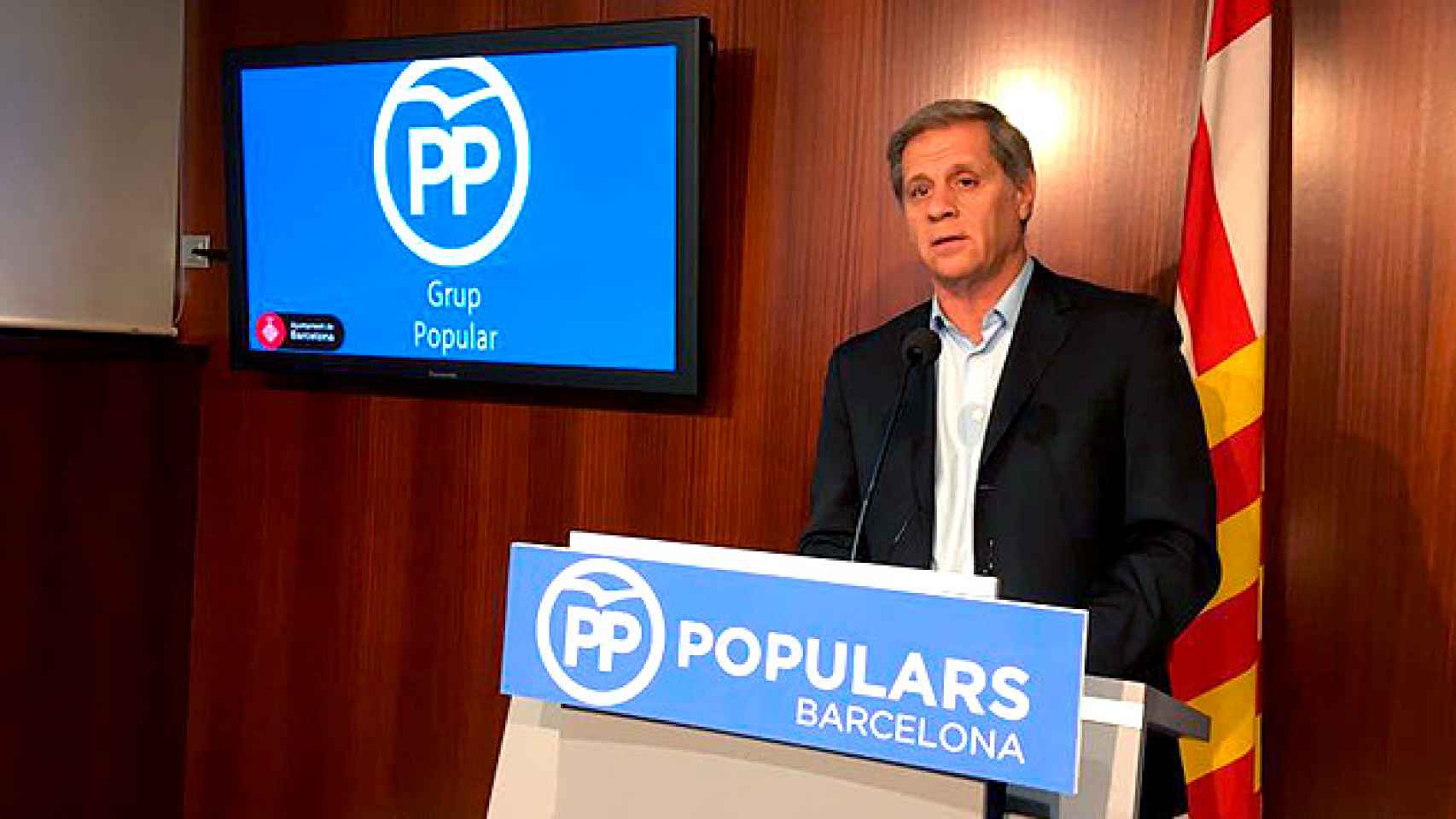 Alberto Fernández, presidente del PP en el Ayuntamiento de Barcelona, culpa a Colau y el procés de la suspensión de la Barcelona World Race / CG