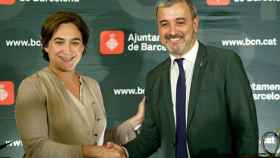 Ada Colau, alcaldesa de Barcelona, y Jaume Collboni, líder del PSC en el Ayuntamiento de Barcelona / EFE