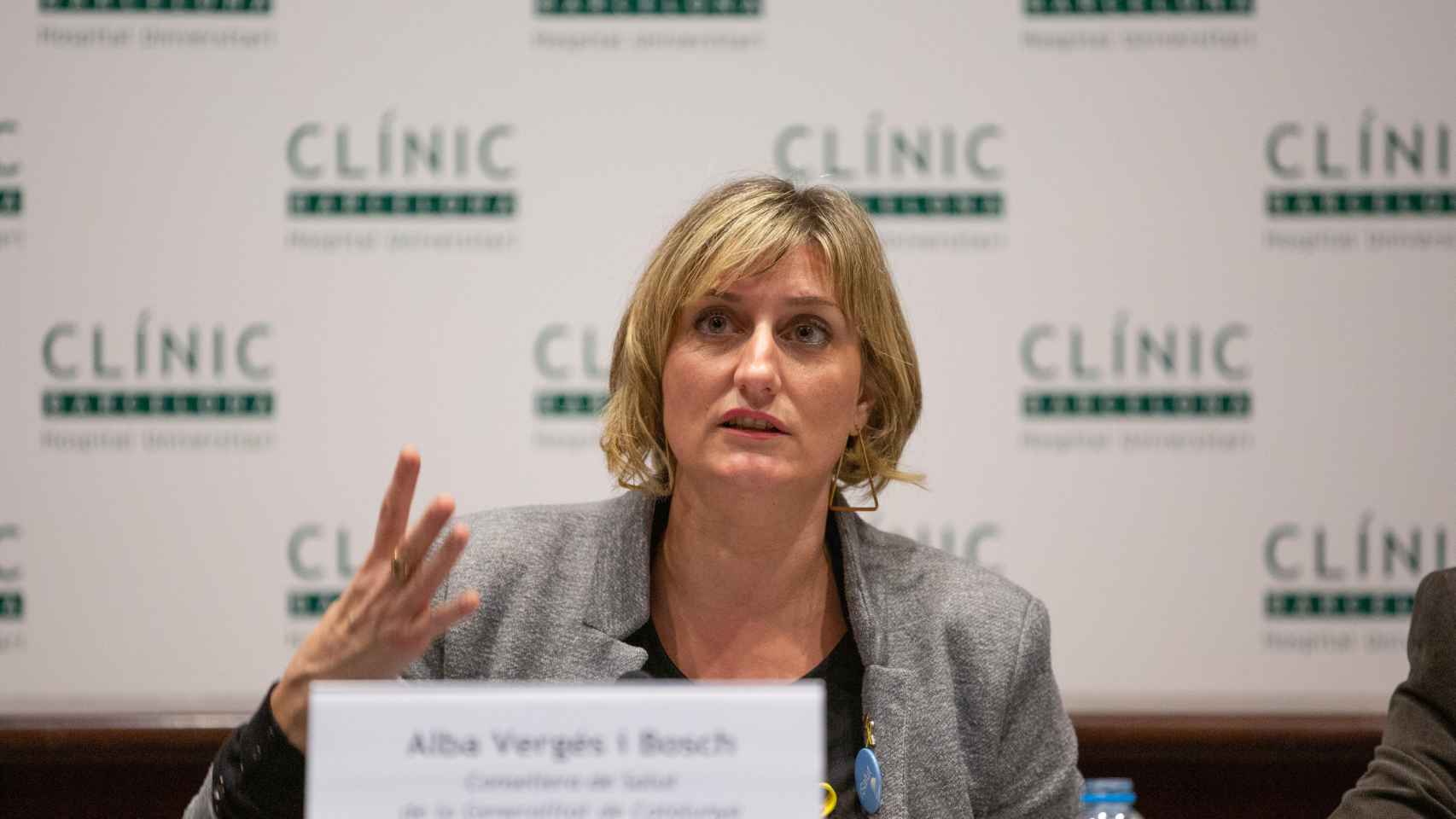 La consejera de Sanidad de Cataluña, Alba Vergés, en una imagen de archivo / EUROPA PRESS