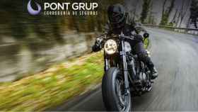 Una moto asegurada con la correduría Pont Grup
