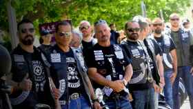 Un grupo de policías miembros del club motero Gunfighters / GF