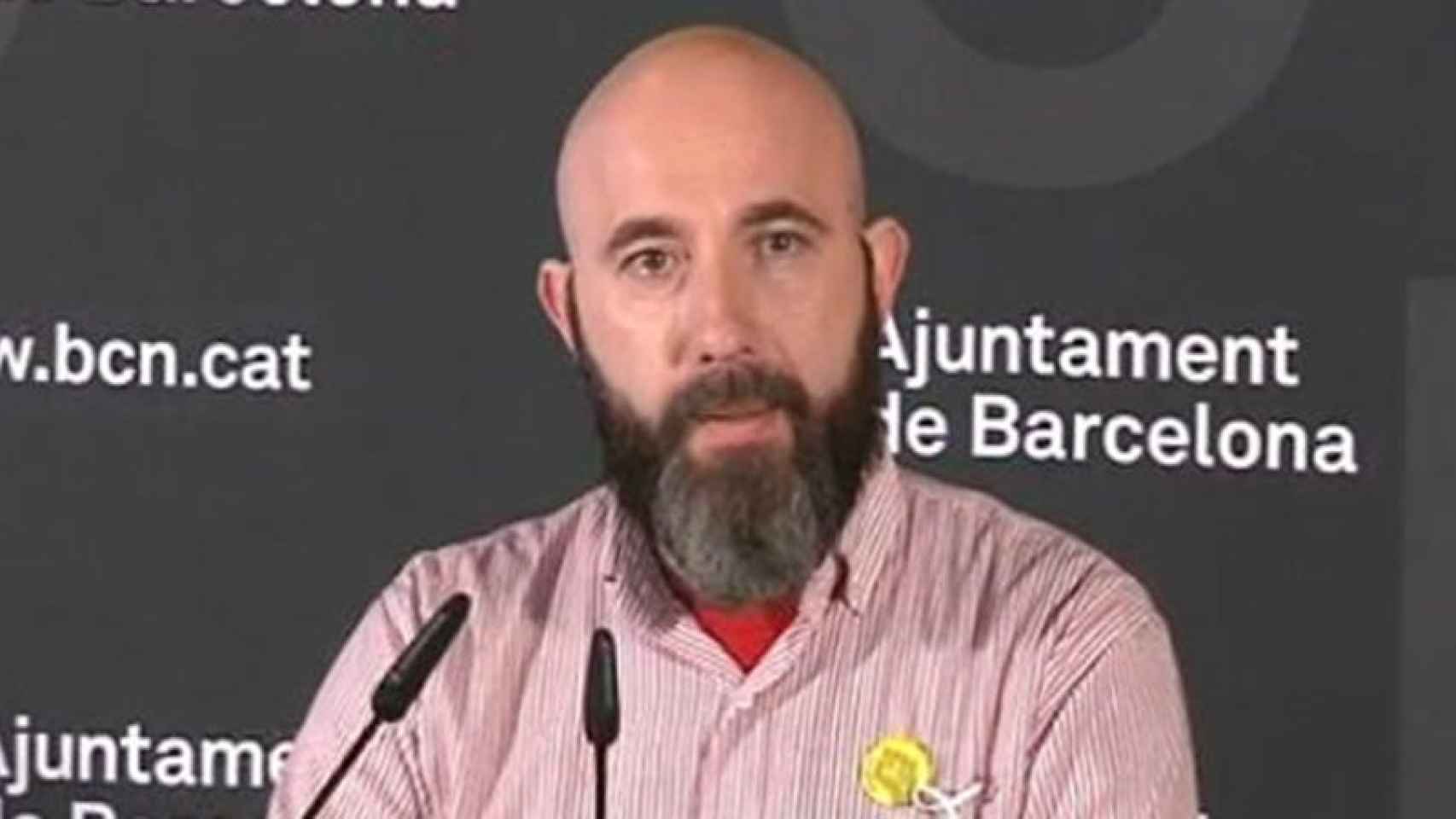El concejal de la CUP en el Ayuntamiento de Barcelona Josep Garganté.