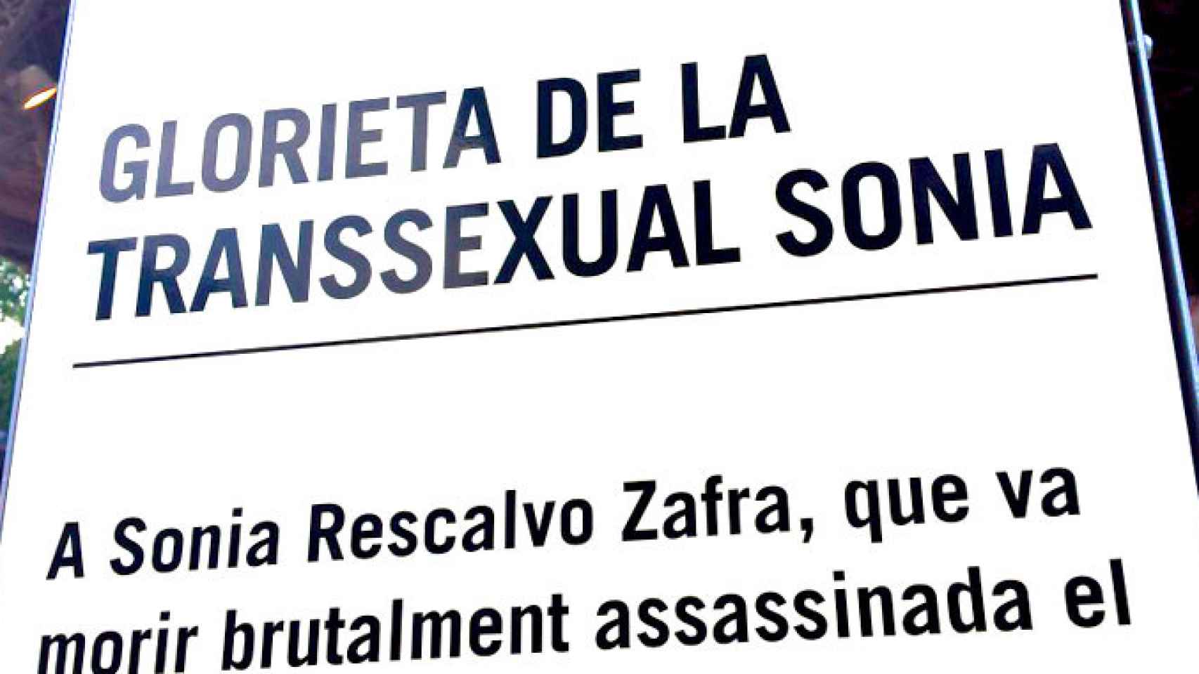 El homenaje a la transexual Sonia asesinada en el Parc de la Ciutadella en Barcelona