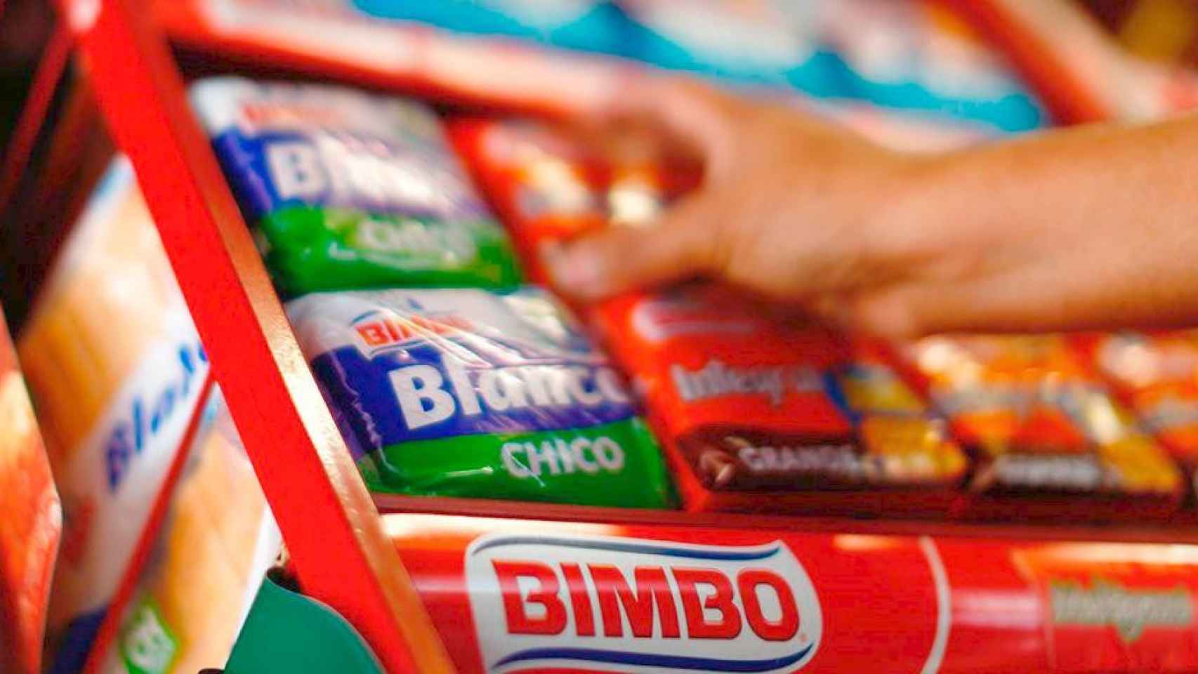 Productos de la marca Bimbo-Donut en un supermercado