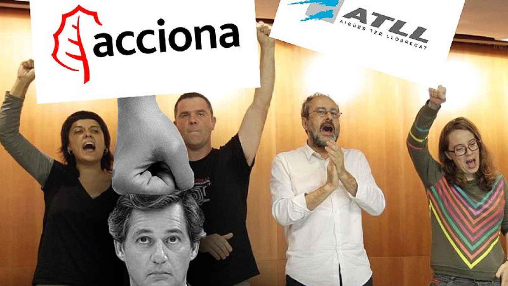 La CUP insta una moción en el Parlament para echar a Acciona de las aguas catalanas y recuperar la titularidad pública de ATLL.