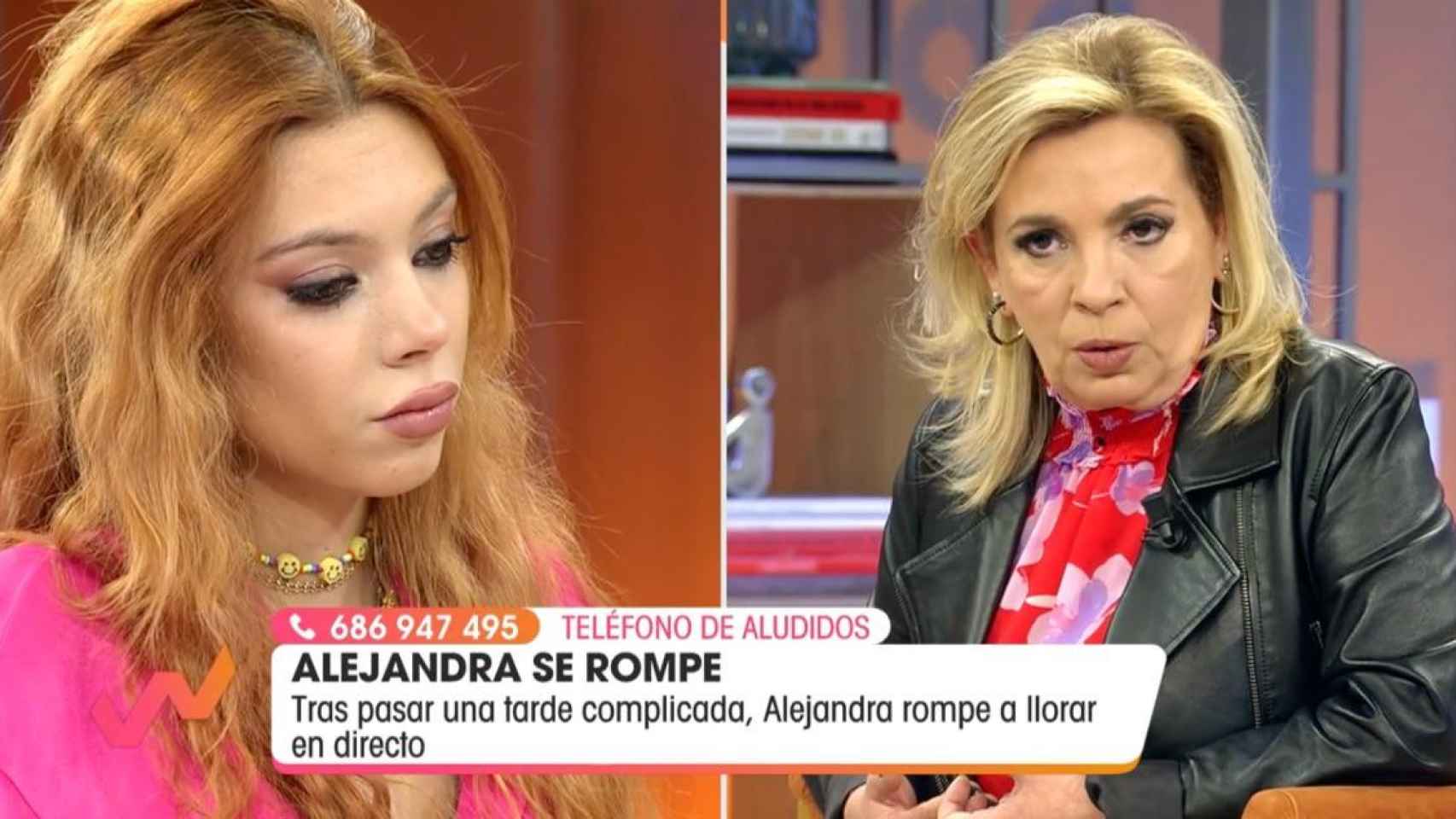 Alejandra Rubio y Carmen Borrego en 'Viva la vida' / TELECINCO