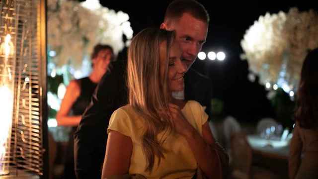 Daniela Jehlé y Marc André en la boda de unos amigos