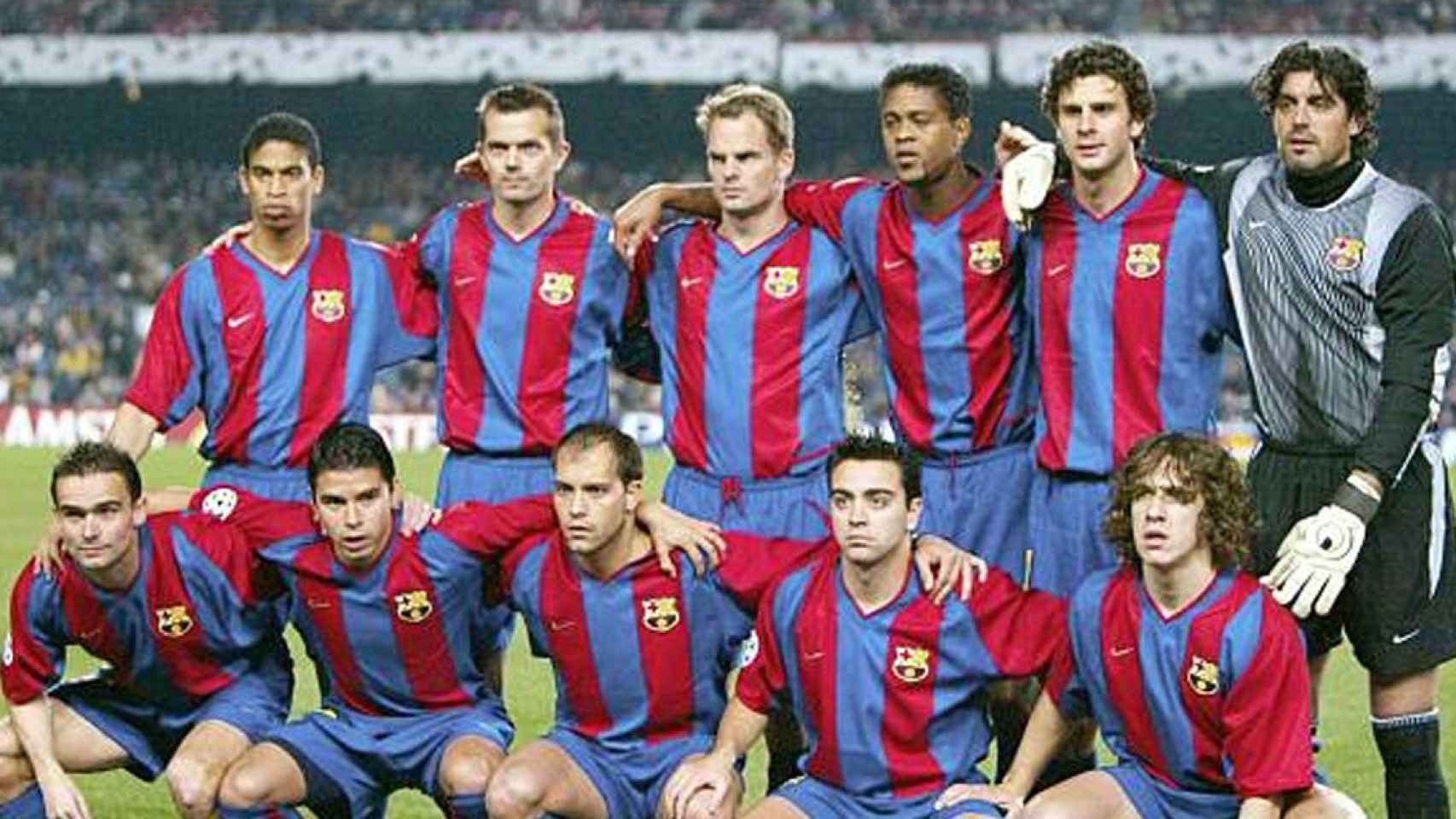 Alineación del Barça durante la temporada 2002-03 / Redes