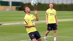 Arthur en un entrenamiento del Barça / FCB