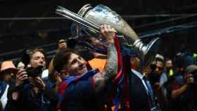 Messi, celebrando la Champions de 2015 | EFE