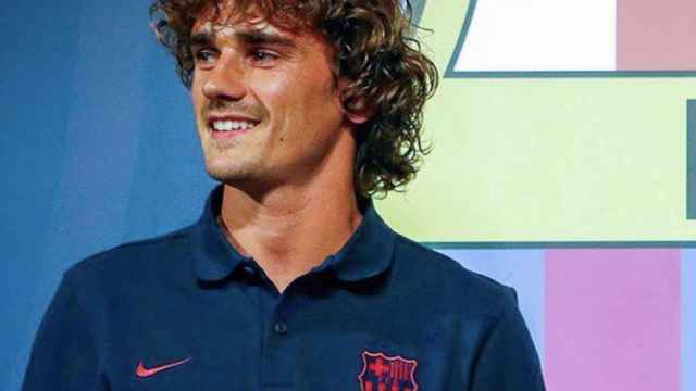 Una foto de Antoine Griezmann durante su presentación como jugador del Barça / FCB