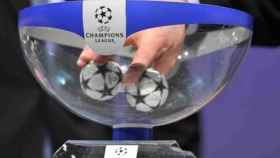 Una foto de archivo del sorteo de la Champions League