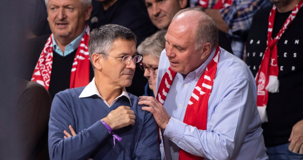 Herbert Hainer y Uli Hoeness del Bayern / EFE