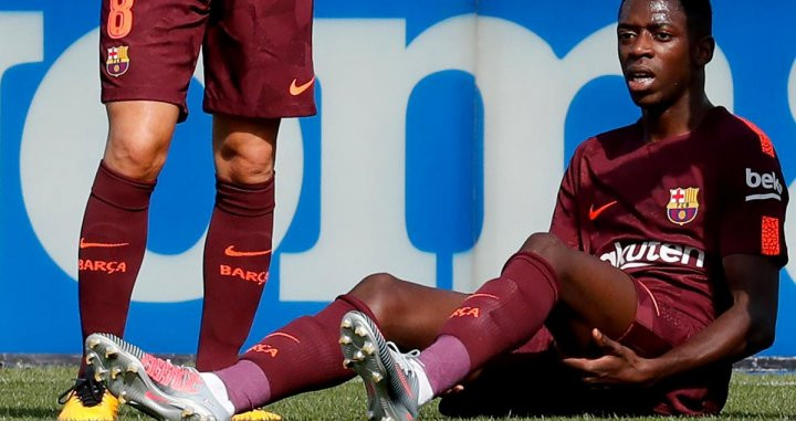 Ousmane Dembelé cayó lesionado por primera vez en un partido que enfrentaba a Getafe y FC Barcelona