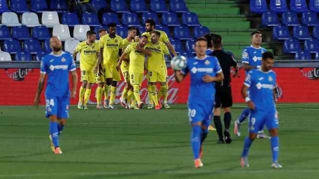 El Villarreal celebrando un tanto contra el Getafe / EFE