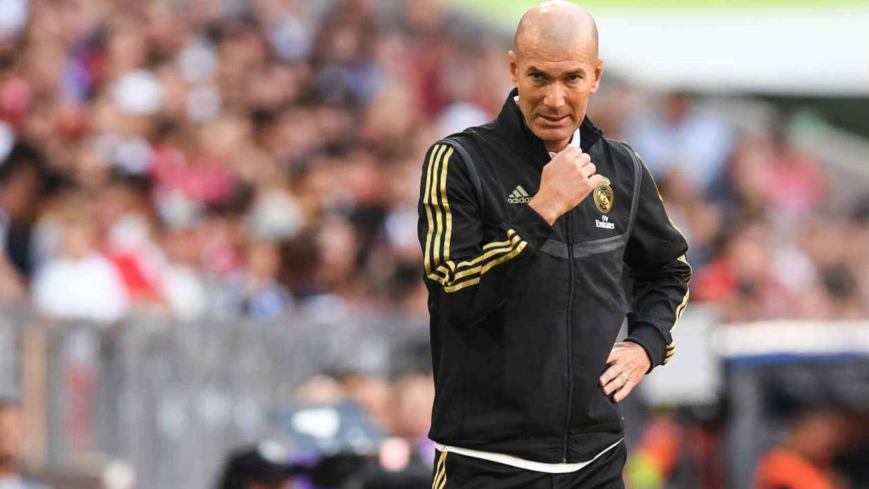 Zidane en uno de los partidos de pretemporada / EFE