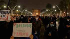 Manifestación en Barcelona en la séptima noche de protestas por el encarcelamiento del rapero Pablo Hasel / EUROPA PRESS