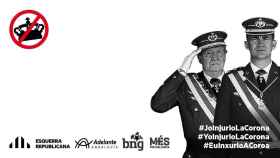 Campaña de ERC y Pere Aragonès alentando a injuriar a la monarquía española / TWITTER