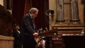 El presidente de la Generalitat, Quim Torra, en el pleno del Parlament sobre la monarquía / EUROPA PRESS