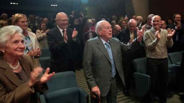 Jordi Pujol en el acto de Amics de Jordi Pujol celebrado ayer en Barcelona / EP