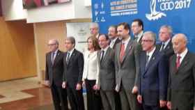 Constitución del Comité de Honor de los Juegos Mediterráneos de Tarragona 2017, con el Rey, Felipe VI, en el centro de la imagen