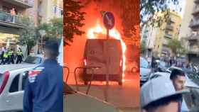 Tres imágenes de los incidentes en Mataró el martes / CG
