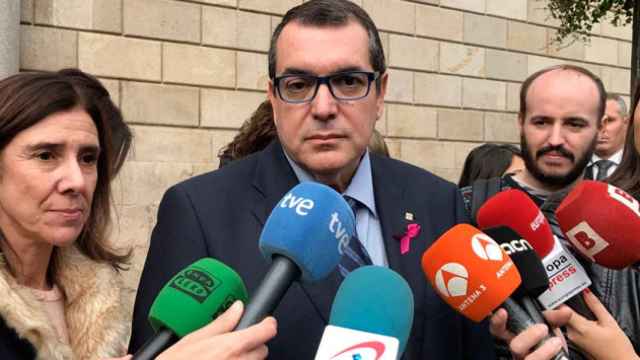 El consejero de Interior, Jordi Jané, en declaraciones a medios / EUROPA PRESS