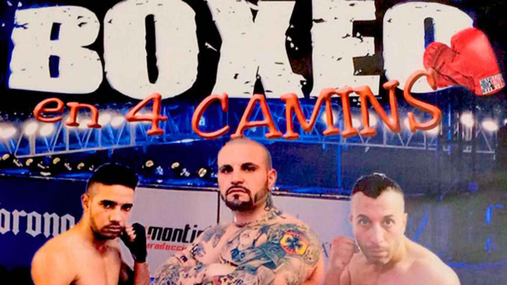 Cartel que anuncia el combate de boxeo en la cárcel de Quatre Camins / CG