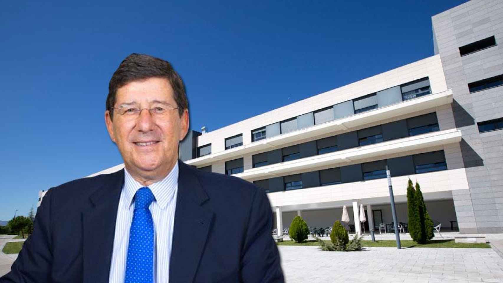 Jorge Guarner, presidente y fundador de Healthcare Activos con una de las residencias geriátricas proyectadas por la compañía / CG