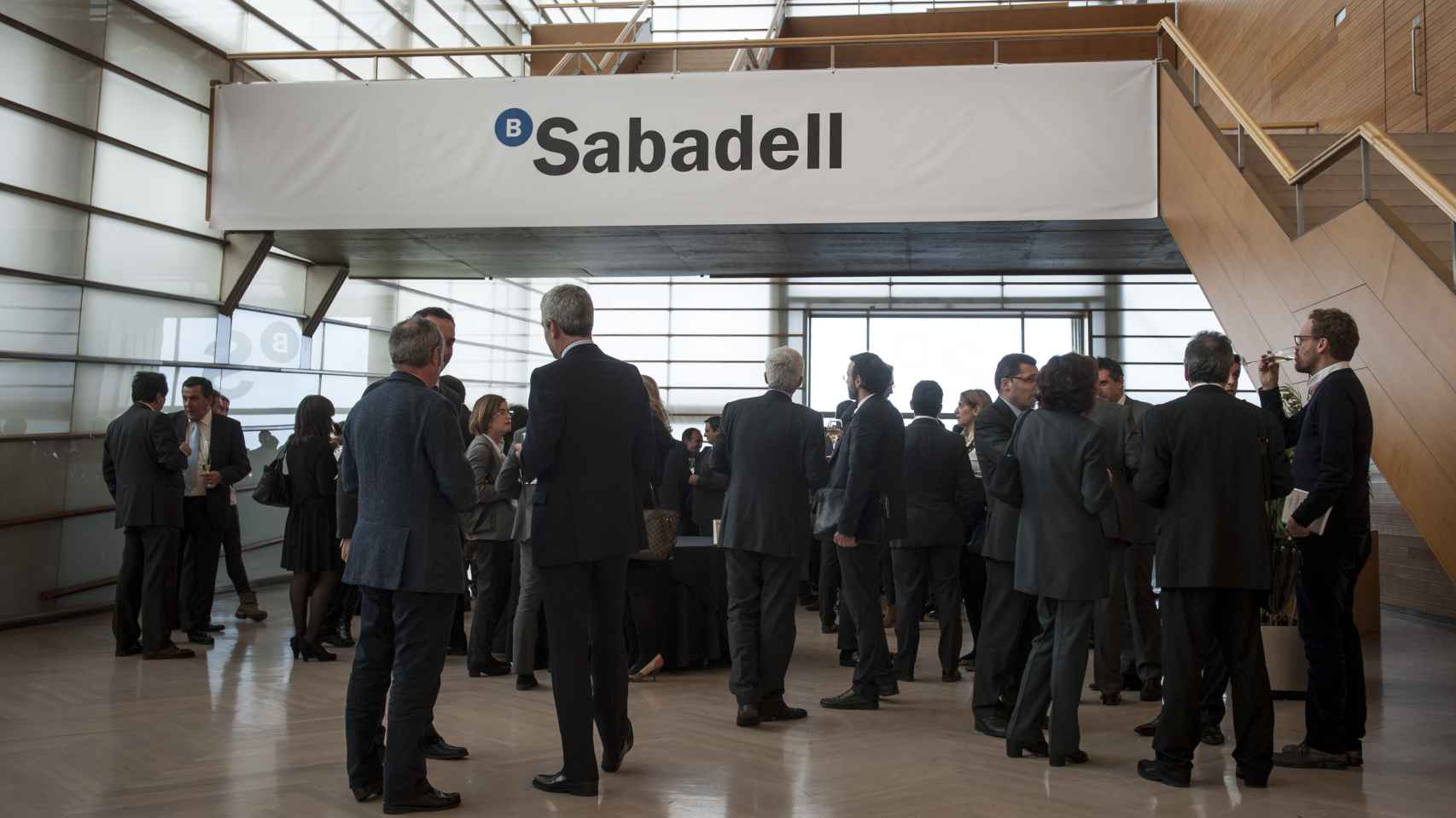 Directivos del Banco Sabadell en una convención en Sant Cugat del Vallès / CG
