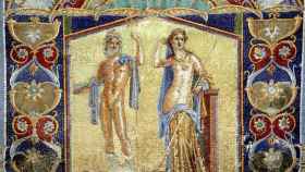 Mosaico de Neptuno y Anfítrite, en Herculano