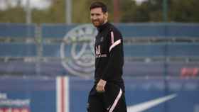 Leo Messi entrenando con el PSG / PSG