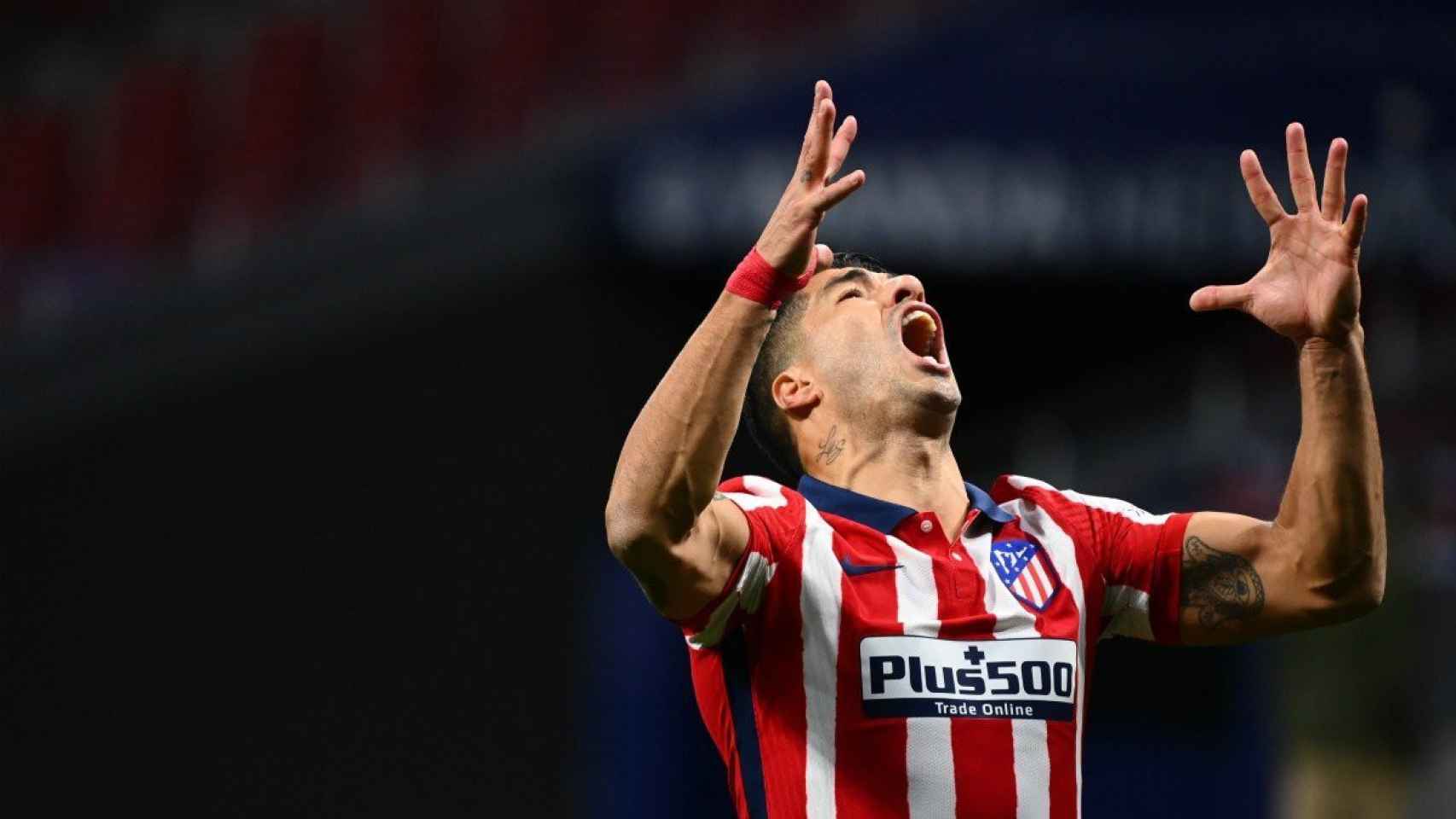 Luis Suárez, lamentando una ocasión con el Atlético | EFE
