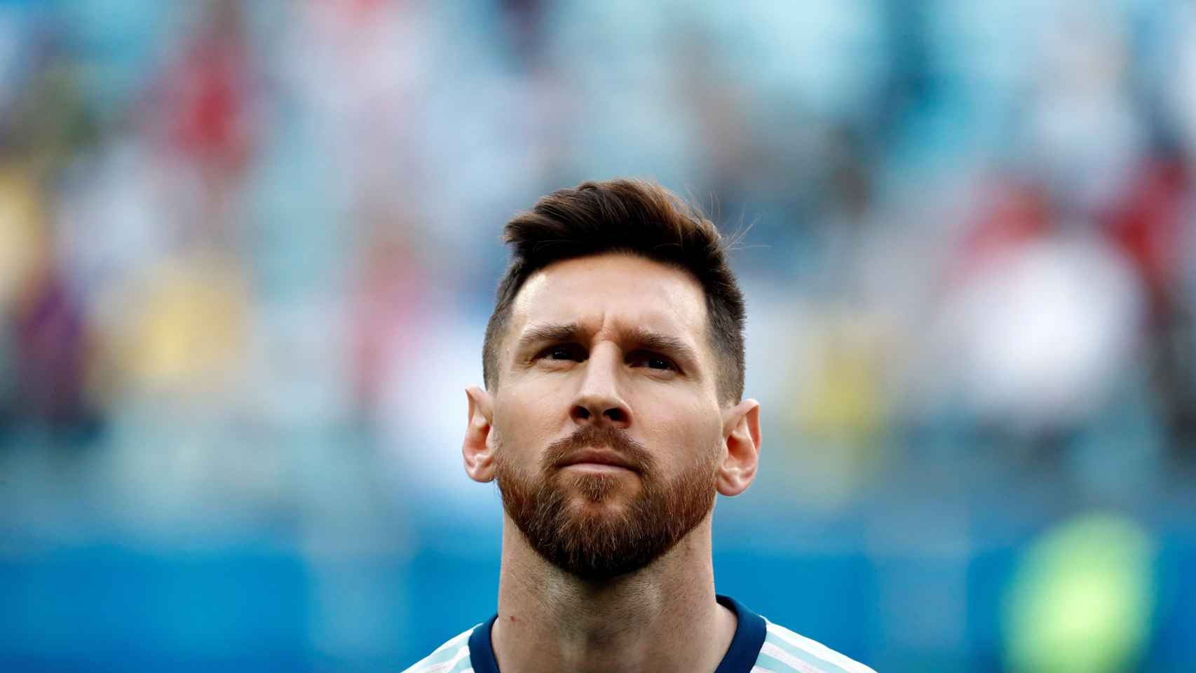 Una foto de Leo Messi antes de un partido con Argentina / EFE