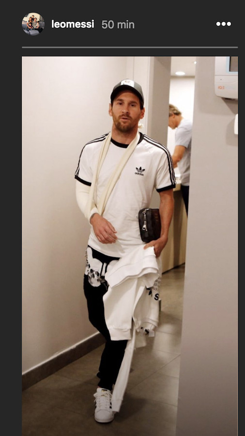 Una foto de Leo Messi con un look muy distinto / Instagram