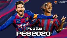 Una de las portadas del eFootball de Konami, durante la etapa de Messi en el Barça / FCB