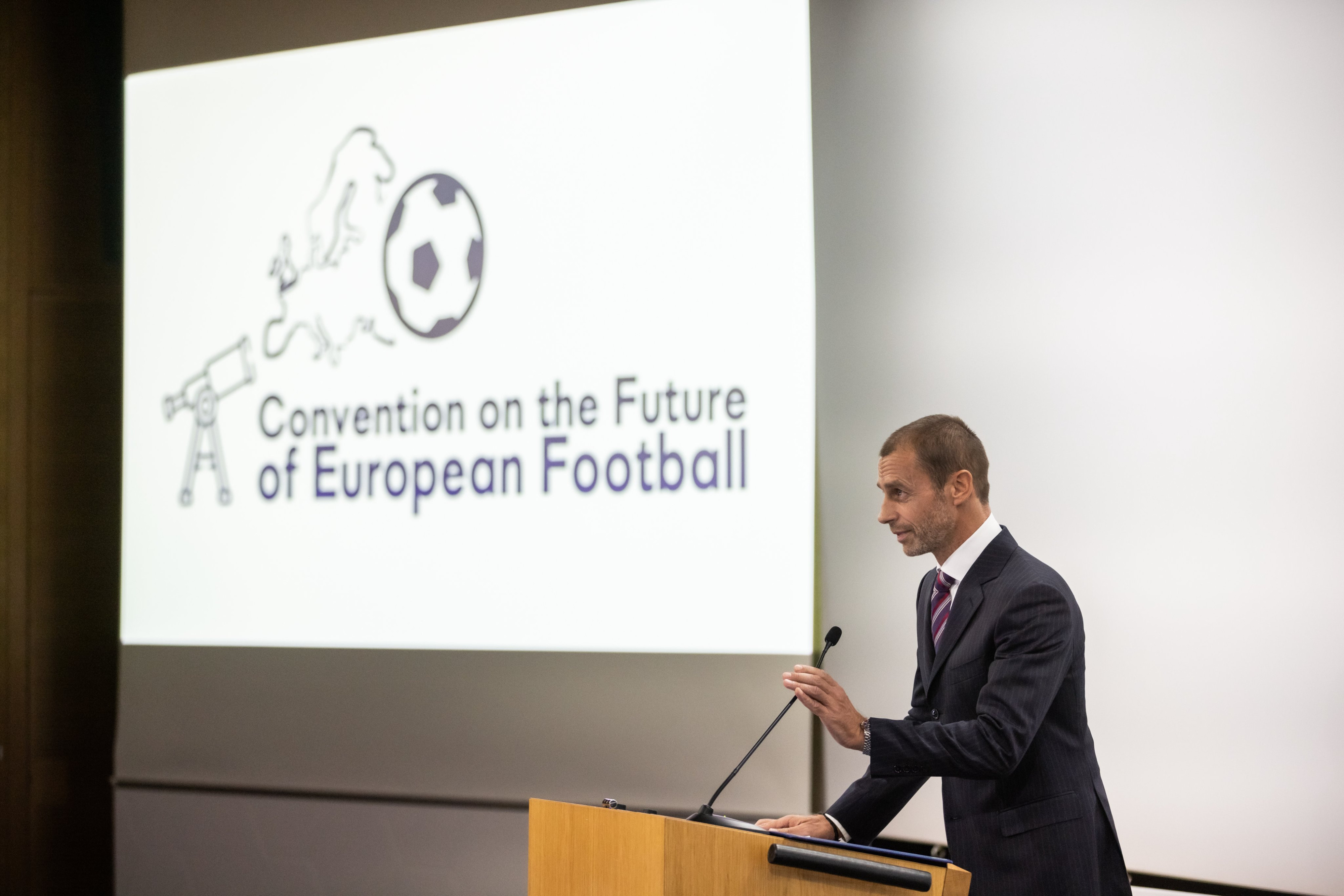 Aleksander Ceferin en un acto de la UEFA / UEFA
