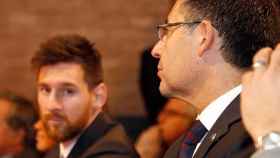 Leo Messi y Josep Maria Bartomeu en una imagen de archivo / EFE